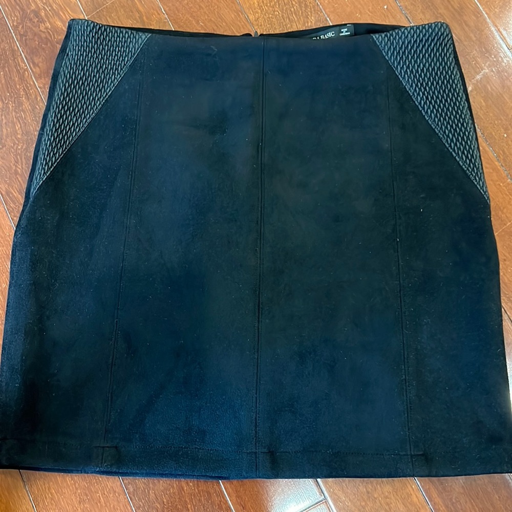 Zara suede mini skirt